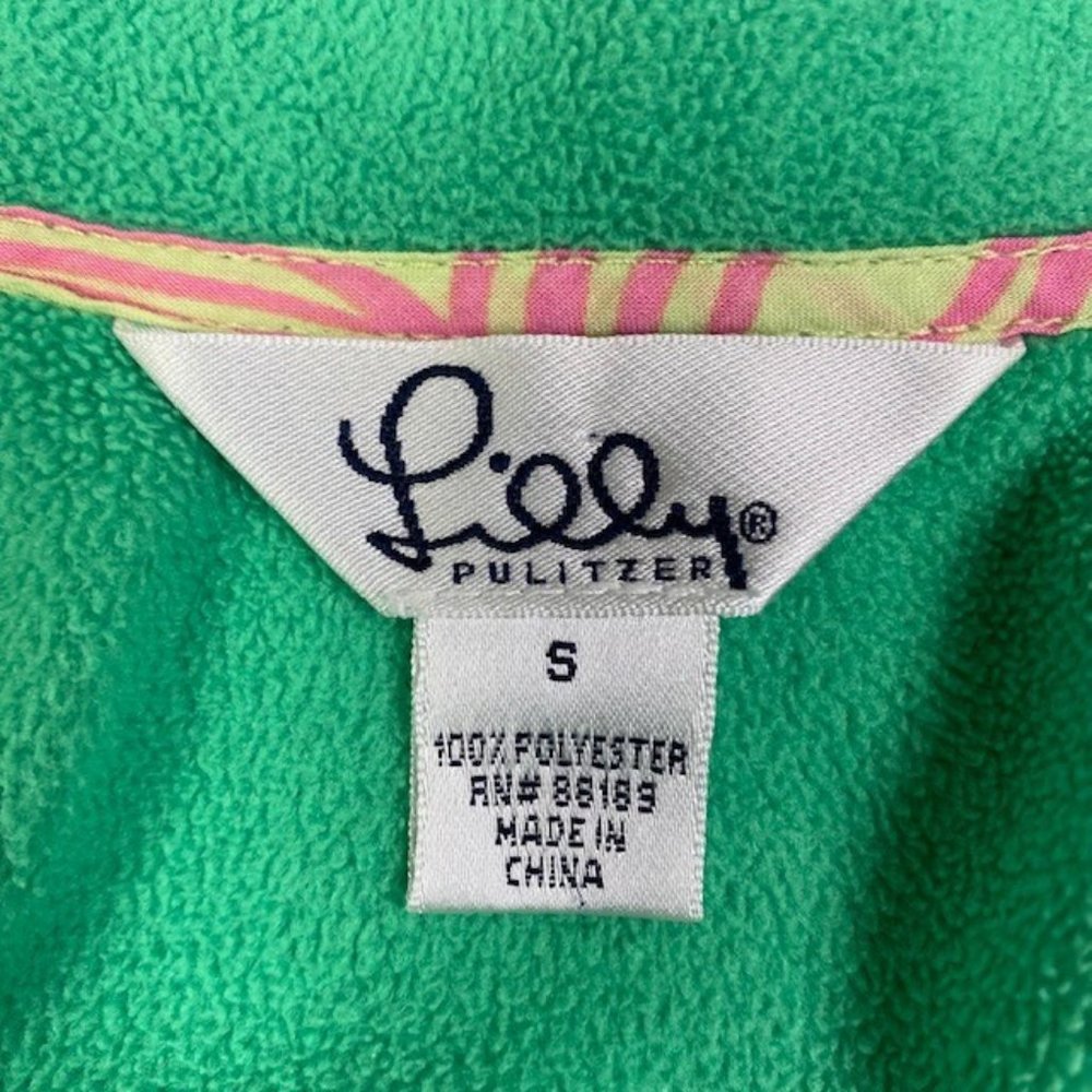 Lilly Pulitzer Fleece Spring Fall Jacket size Small - Picture 7 of 7
